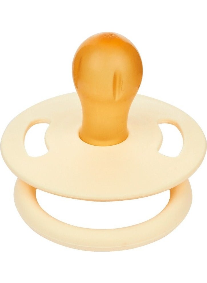 Pure Rubber Tipped Pacifier No:2 - Cream