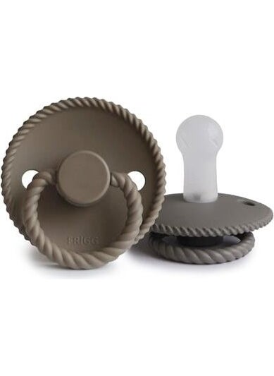 Rope Silicone Pacifier - Portobello 6-18 Months