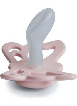 Butterfly Silicone Pacifier - Blush 6-18 Months