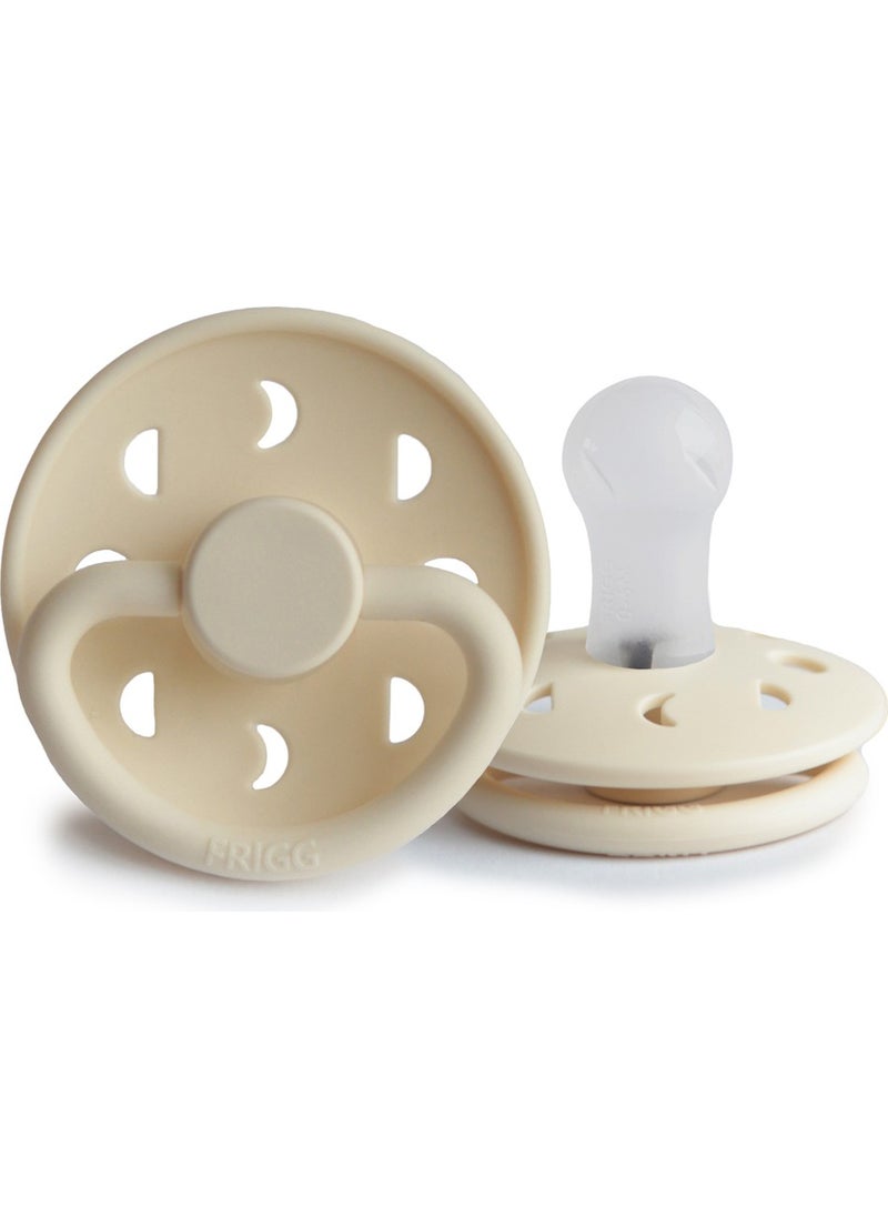 Frıgg Moon Phase Silicone Pacifier - Cream 0-6 Months