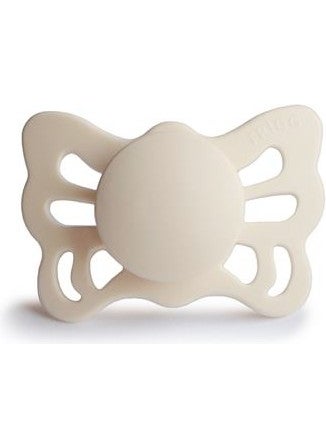 Butterfly Silicone Pacifier - Cream 0-6 Months