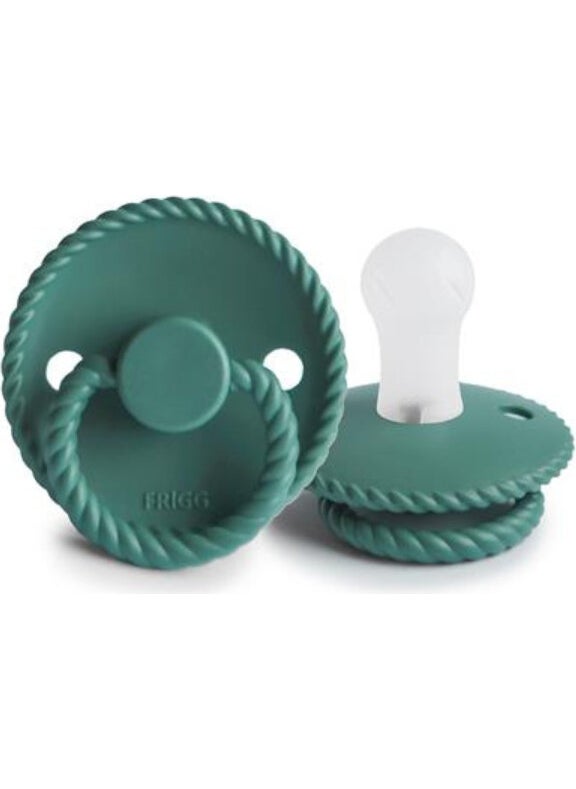 Frıgg Rope Silicone Pacifier - Vintage Green 0-6 Months