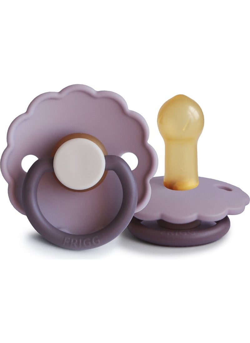 Daisy Rubber Pacifier - Lavender Haze 6-18 Months