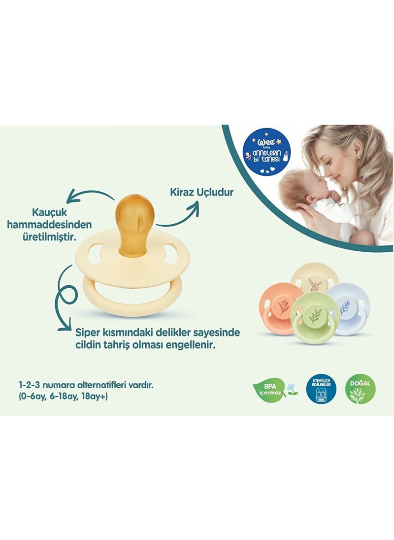 Pure Rubber Tipped Pacifier No:3 - Puppy Mouth
