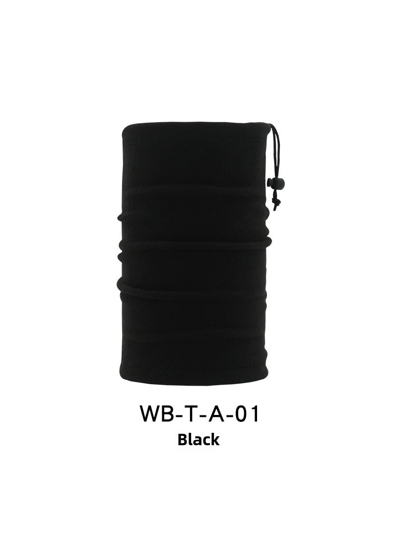 Multifunctional Neck Gaiter Fleece Ski Mask Winter Cycling Sports WB-T-A-01 Black