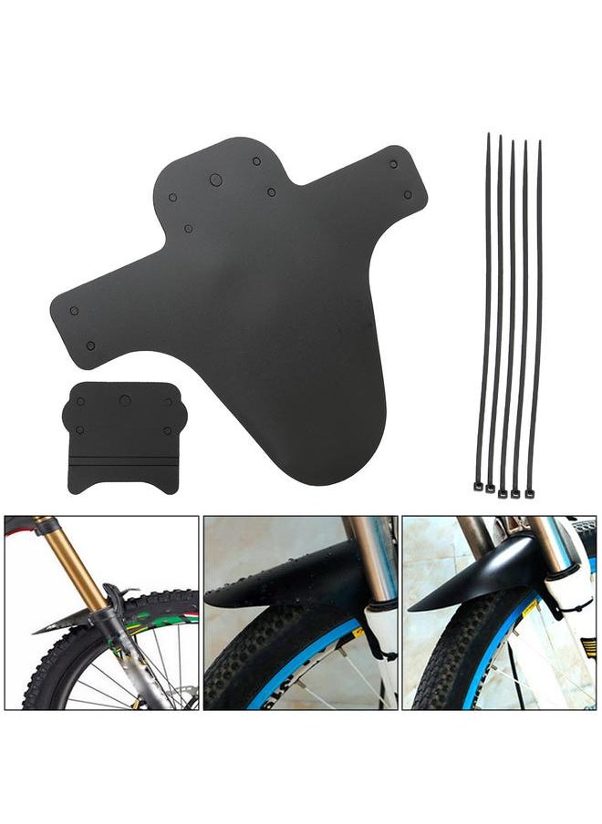 6Pcs Bike Fork Short Type Mud Guards Mudguard Accessory for Mountain Bicyclewith sign