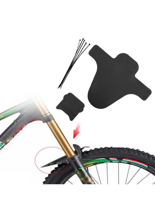 6Pcs Bike Fork Short Type Mud Guards Mudguard Accessory for Mountain Bicyclewith sign