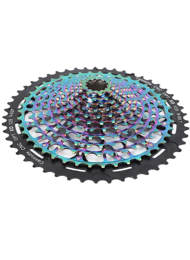 Ultralight Hollow Out Bike 9-50T Freewheel Integration Flywheel Cycling Accessory for Mountain Bicycle(12 speed 9-50T )