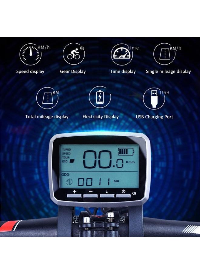 Tongsheng TSDZ2 VLCD-5 Display Instrument Connector Operational Manual for Electric Bicycle