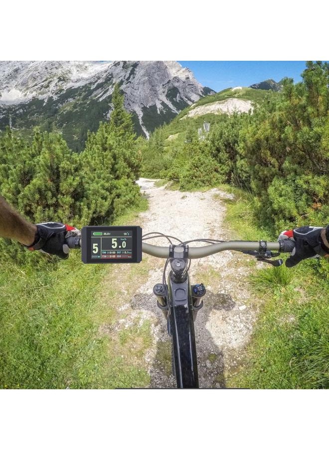 KT LCD8H Intelligent Colorful Screen LCD Instrument with Waterproof Connector Bike Lithium Battery Conversion