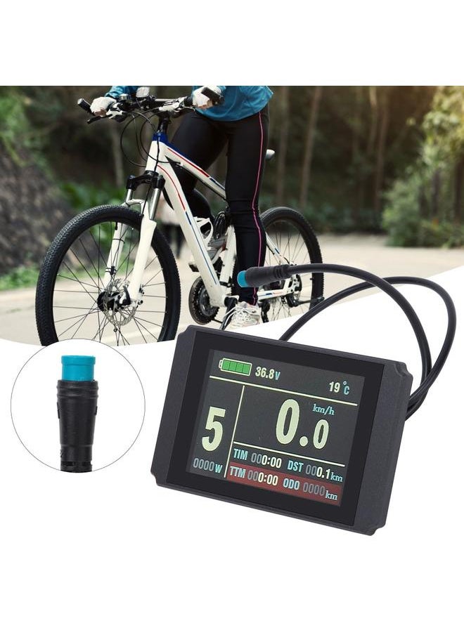 KT LCD8H Intelligent Colorful Screen LCD Instrument with Waterproof Connector Bike Lithium Battery Conversion