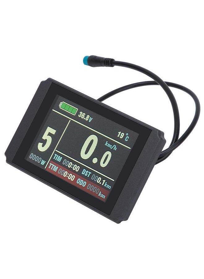 KT LCD8H Intelligent Colorful Screen LCD Instrument with Waterproof Connector Bike Lithium Battery Conversion
