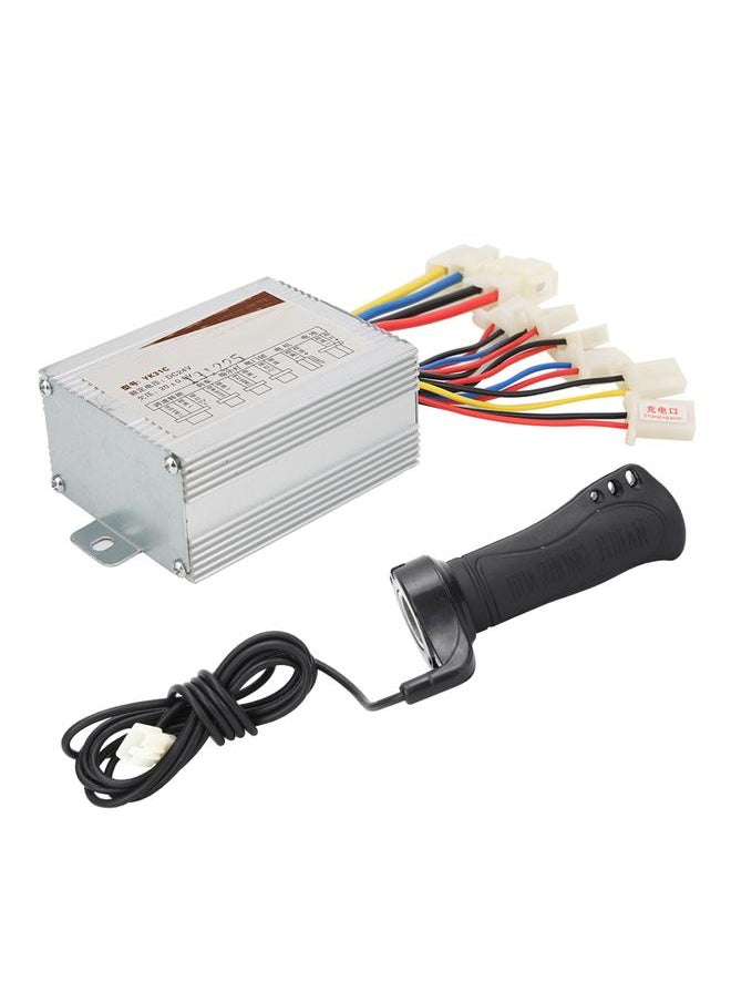 24V500W Brush Electric Bike Controller and Long Line Thumb Throttle Grip Accessory