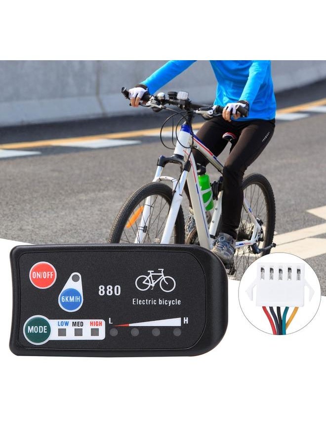 KT- LED880 Bike for SM Normal Connector Control Panel Display Meter Bicycle Modification Electric Accessory