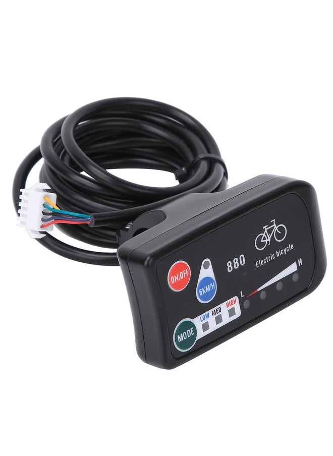 KT- LED880 Bike for SM Normal Connector Control Panel Display Meter Bicycle Modification Electric Accessory