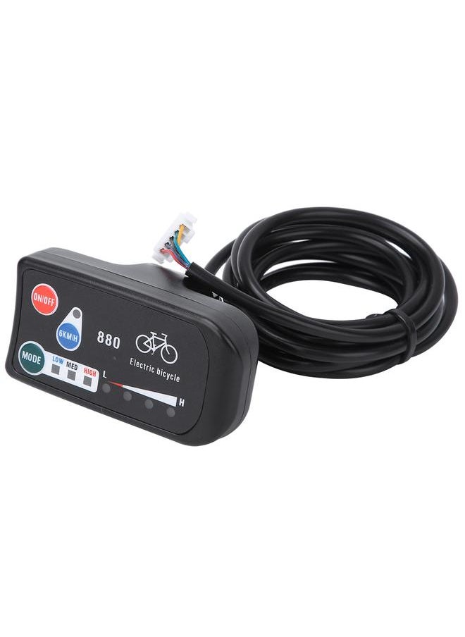 KT- LED880 Bike for SM Normal Connector Control Panel Display Meter Bicycle Modification Electric Accessory