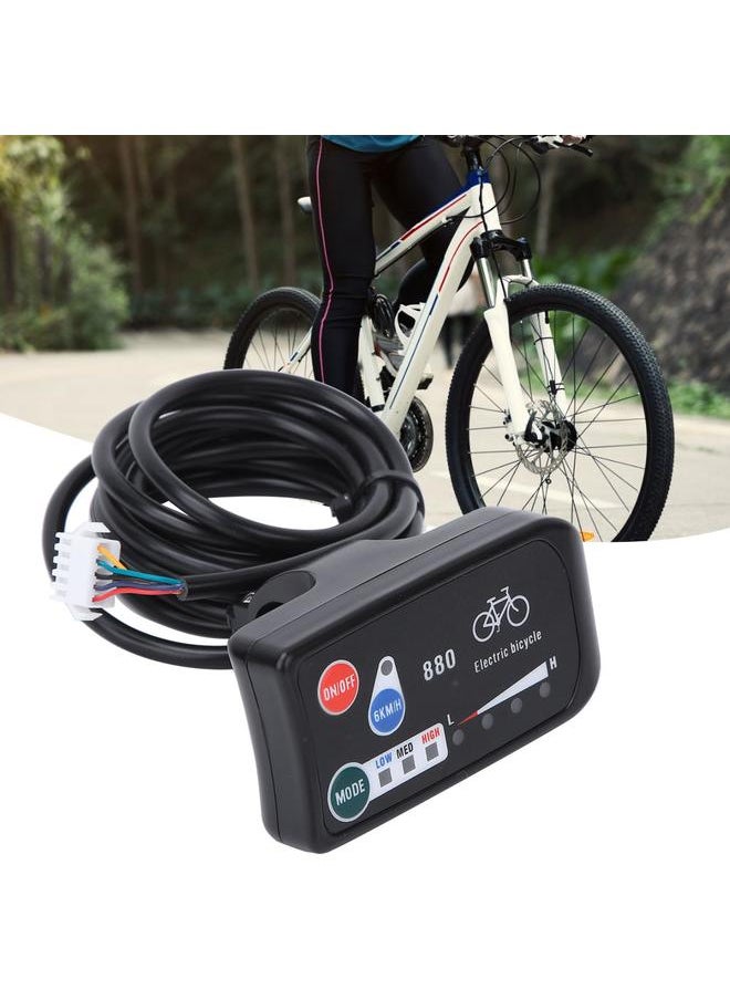 KT- LED880 Bike for SM Normal Connector Control Panel Display Meter Bicycle Modification Electric Accessory