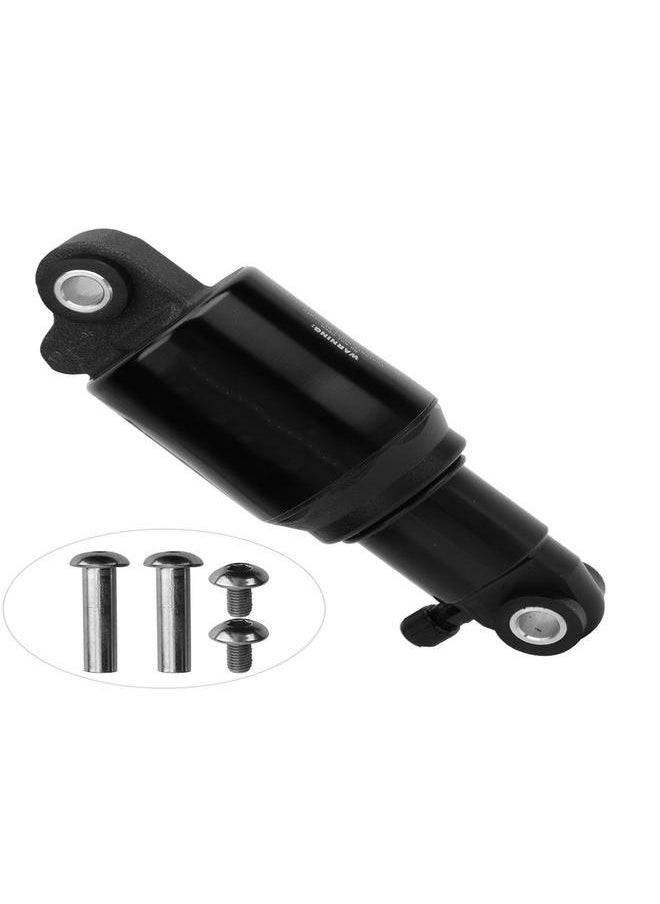 Black Aluminum Alloy Mountain Bike Air Rear Shock Absorber Suspension with Screws Kit125MM