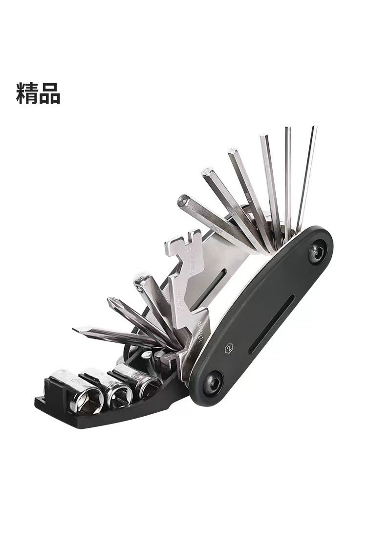 Bike Hex Wrench Folding Toolkit 16-in-1 multi-function tool