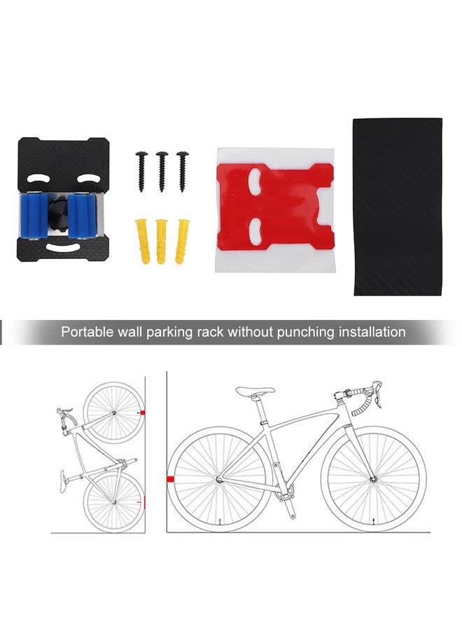 RA113 Mountain Bike Wall Mount Rack Bracket Portable Bicycle Storage Parking Hanger