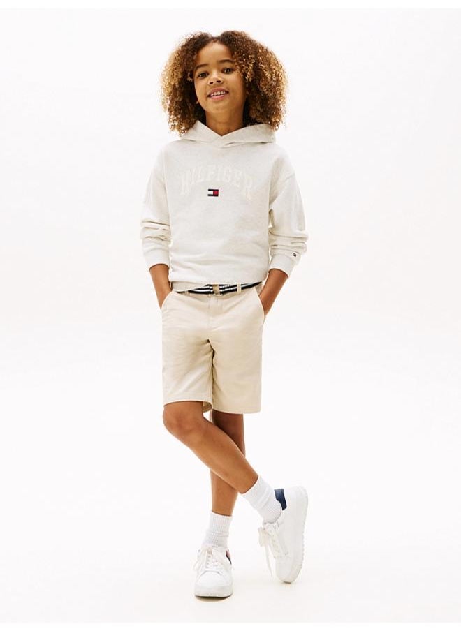 WOVEN BELTED SHORT