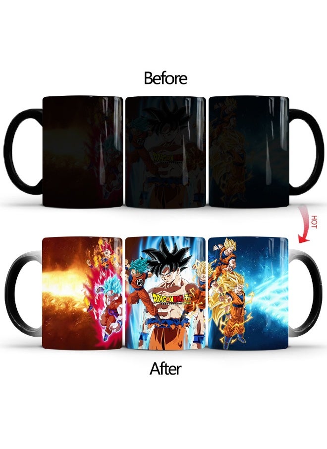 1 Pcs Personality Creative Dragon Ball Super Color-Changing Mug Printed Ceramic Mug 350ml
