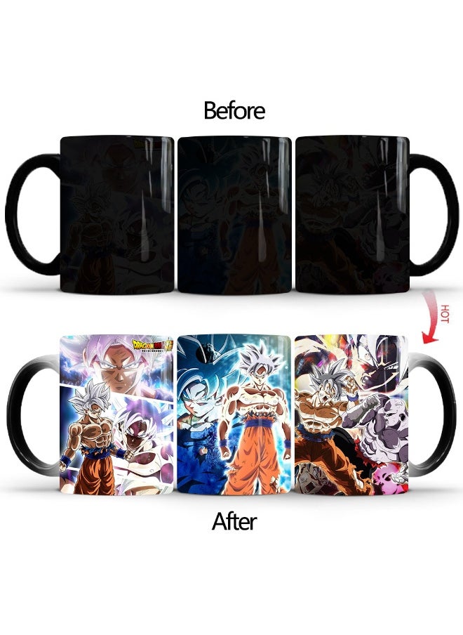 1 Pcs Personality Creative Dragon Ball Super Color-Changing Mug Printed Ceramic Mug 350ml