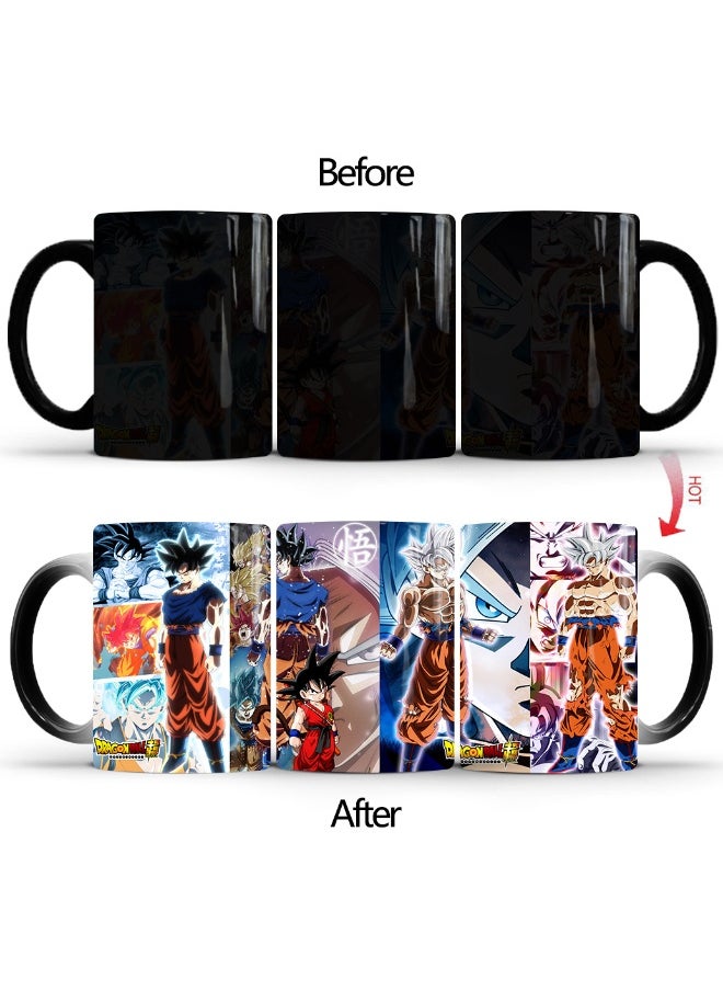 1 Pcs Personality Creative Dragon Ball Super Color-Changing Mug Printed Ceramic Mug 350ml