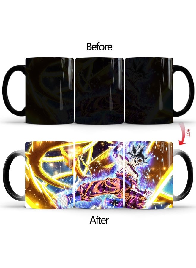 1 Pcs Personality Creative Dragon Ball Super Color-Changing Mug Printed Ceramic Mug 350ml