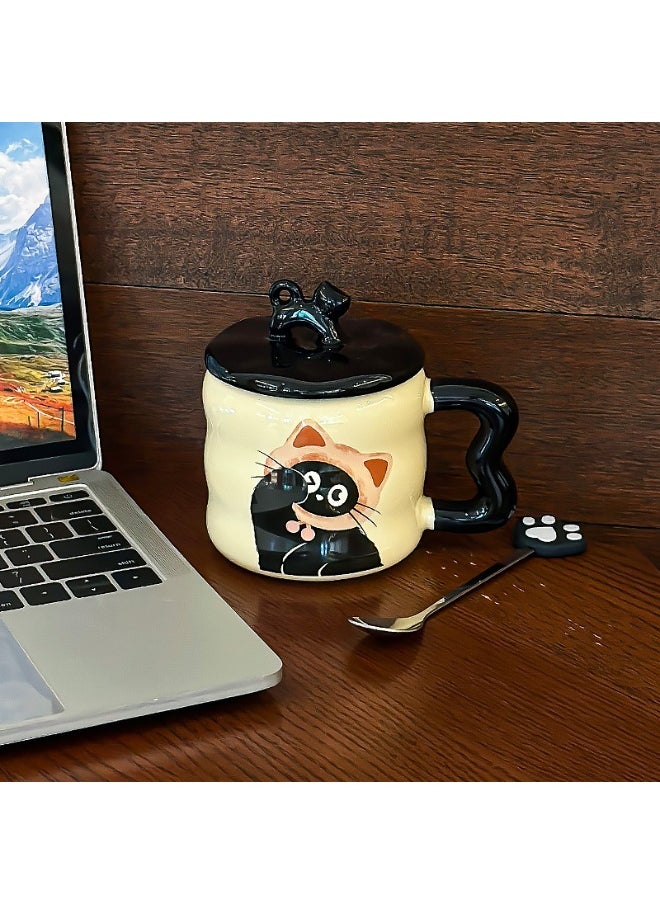 Personality Cute Cat Coffee Mug Ceramic Mug 350ml