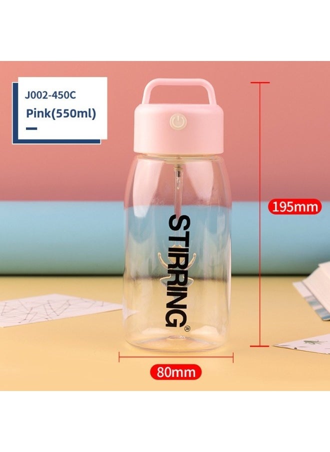 Space Coffee Stirring Cup Milkshake Cup Coffee Ceramic Stirring Cup Korean Free Hand Big Belly Cup Free Shipping-Color:Pink-Capacity:550 Ml