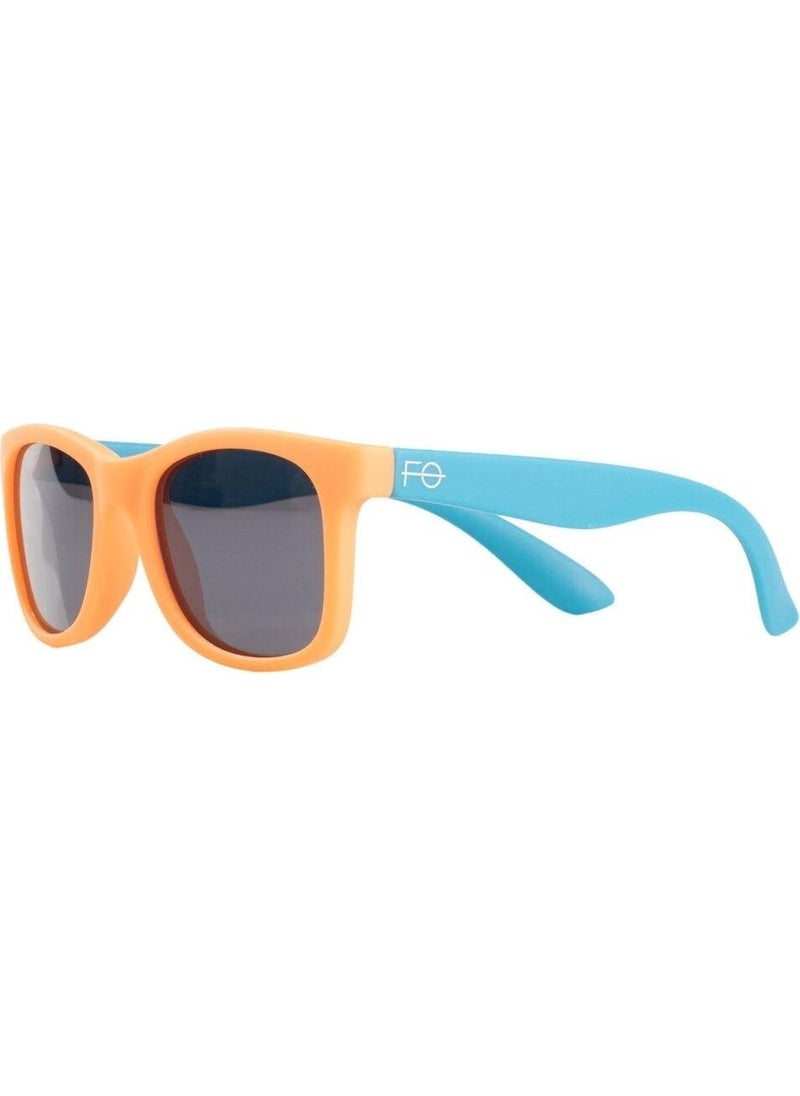 Polarized Children's Sunglasses | Matte Orange Turquoise | 2-7 Years | Light Flexible Unbreakable