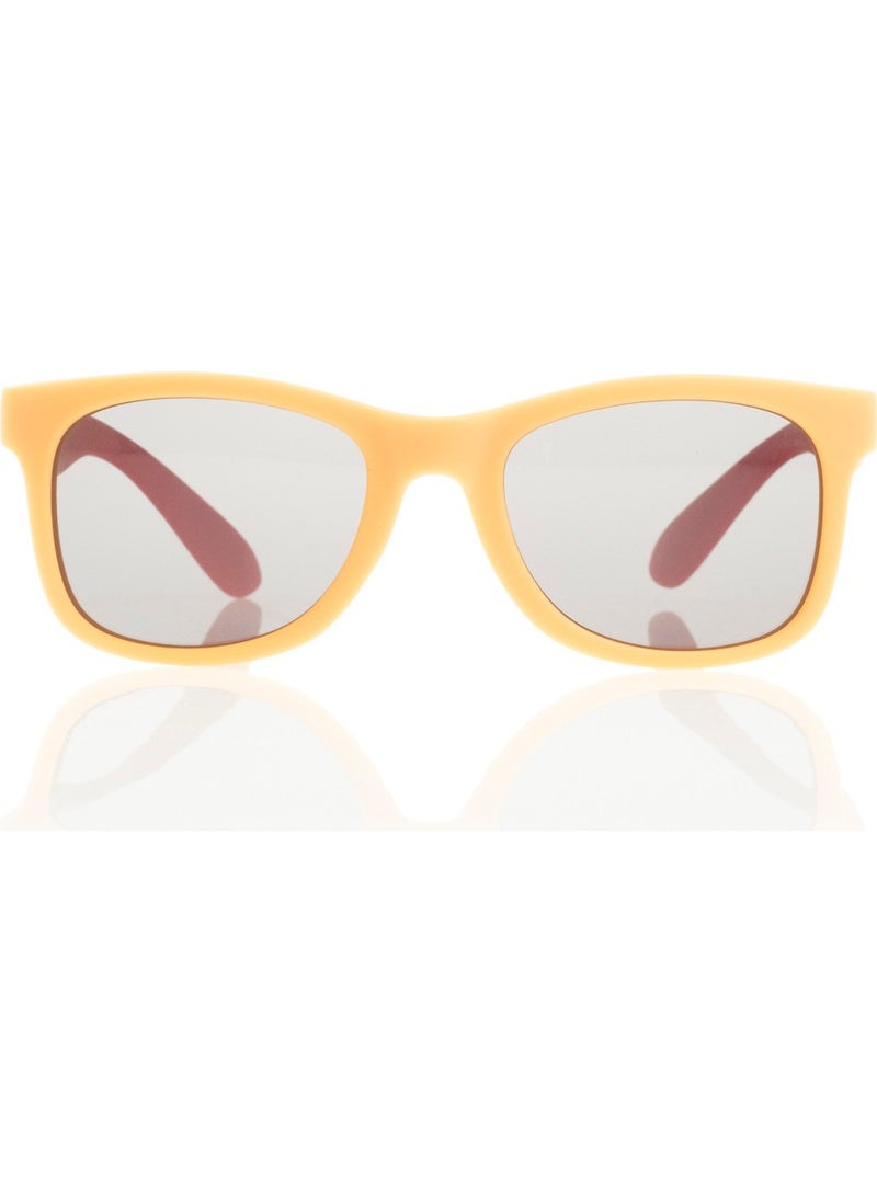 Matte Yellow Red-Polarized Children's Sunglasses