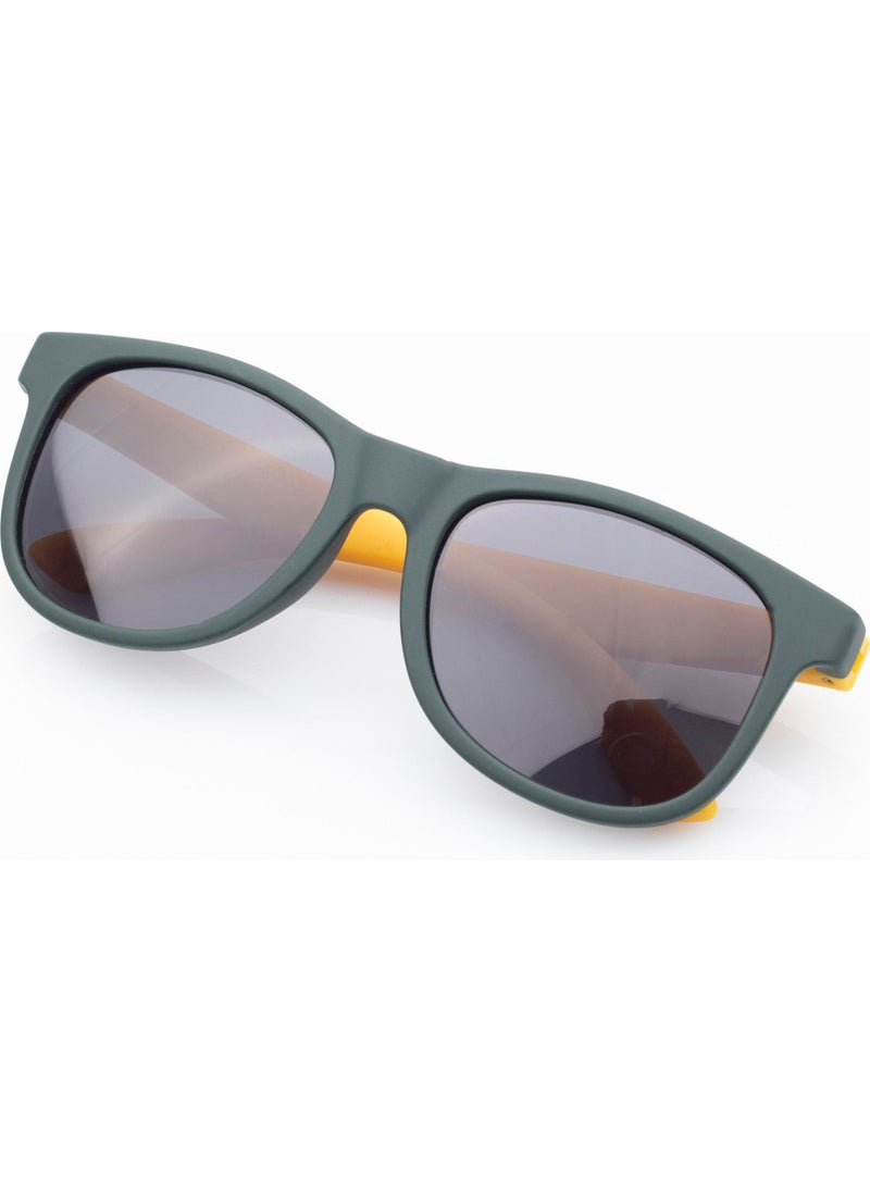 Matte Orange Turquoise-Polarized Children's Sunglasses
