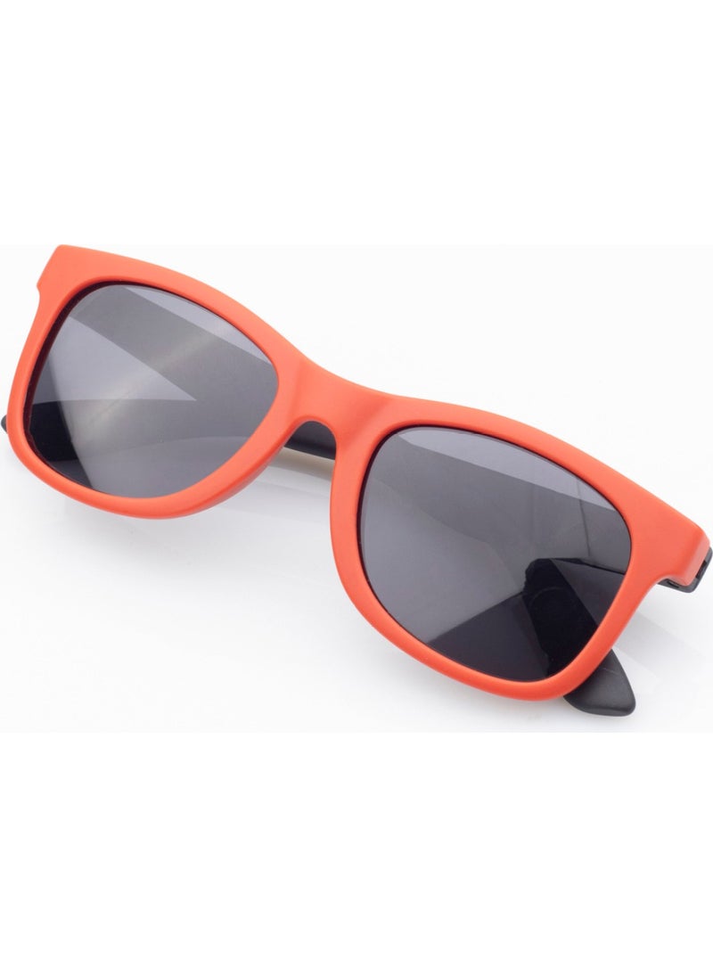 Matte Yellow Red-Polarized Children's Sunglasses