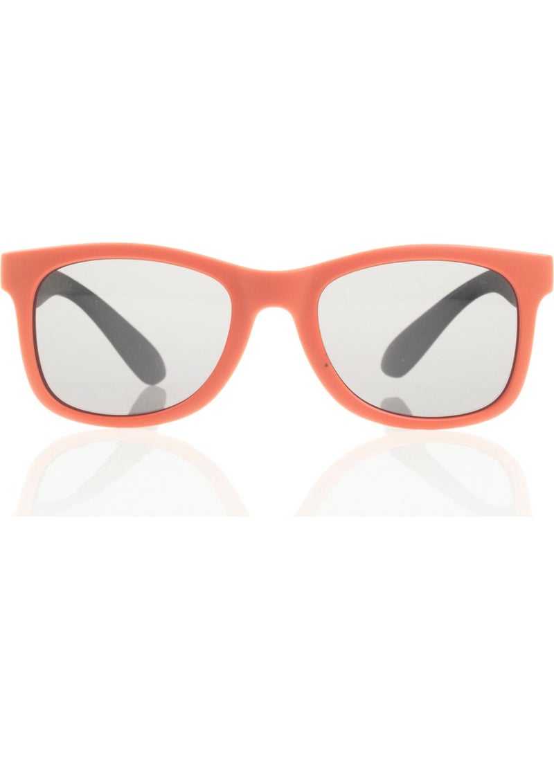 Matte Yellow Red-Polarized Children's Sunglasses
