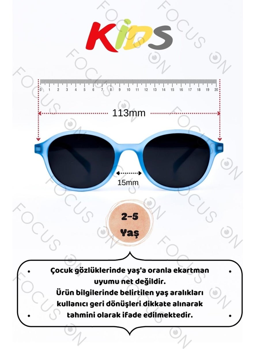 2-5 Years Old Blue Polarized Children's Sunglasses