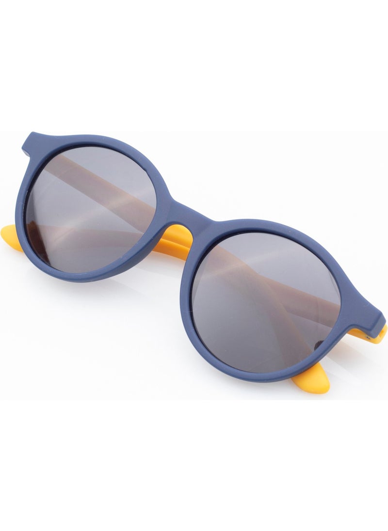 Matte Orange Turquoise-Polarized Children's Sunglasses