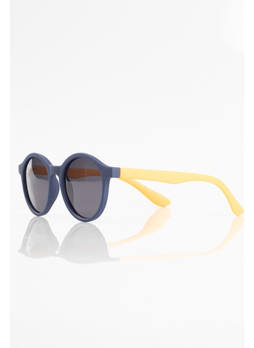 Matte Orange Turquoise-Polarized Children's Sunglasses
