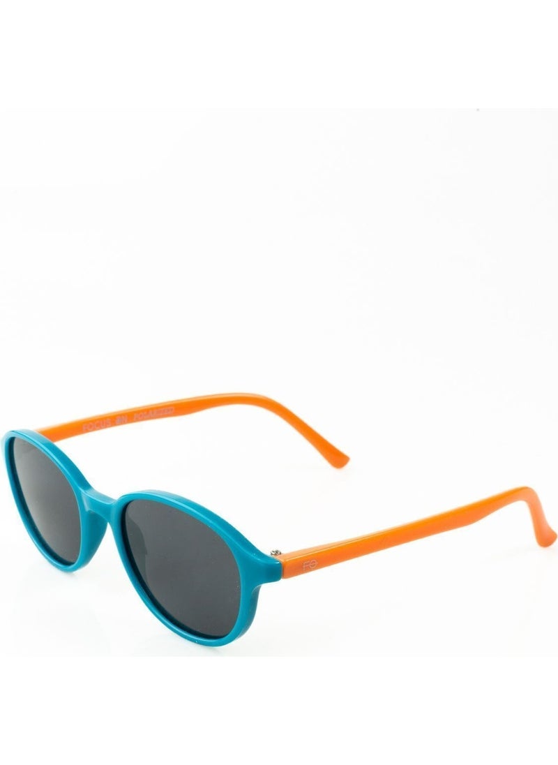 2-5 Years Old Turquoise-Orange Polarized Kids Sunglasses