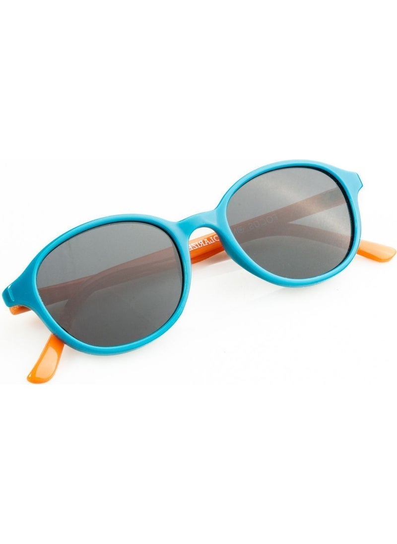 2-5 Years Old Turquoise-Orange Polarized Kids Sunglasses