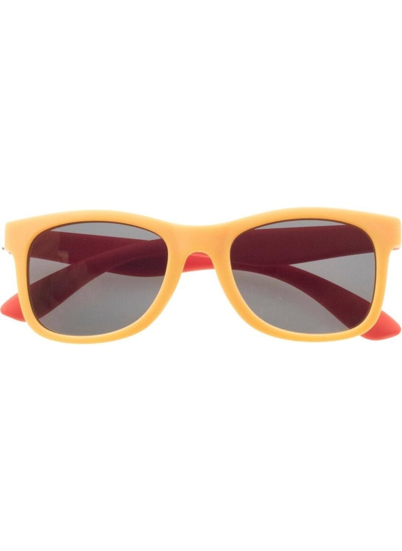 Polarized Children's Sunglasses | Matte Yellow Red | 2-7 Years | Light Flexible Unbreakable