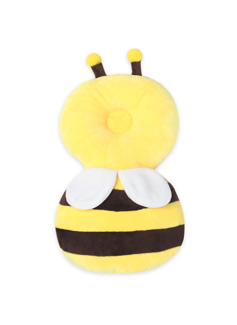 Baby Head Protection Pillow Breathable Anti-Fall BeeYellow Bee (flannel trumpet) 28cm + horizontal belt Yellow Bee (flannel trumpet) 28cm + horizontal belt