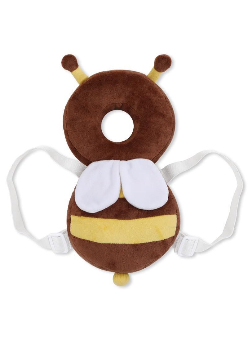 Baby Head Protection Pillow Breathable Anti-Fall BeeBrown and black bees (flannel medium) 30cm + horizontal band Brown and black bees (flannel medium) 30cm + horizontal band