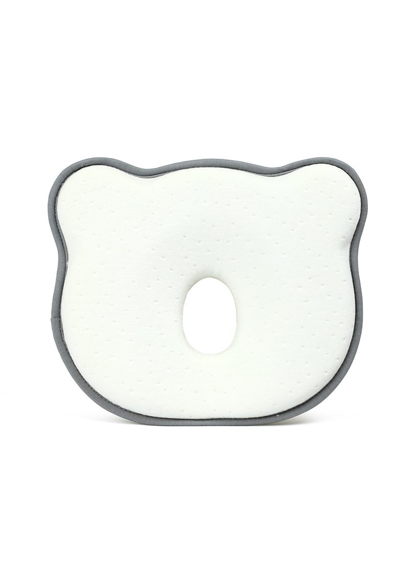 Baby Pillow Four Seasons Styling Pillow Anti-deviation Head Male and Female Baby Head Correcting Pillow Newborn Pillow Core Spot White Gray edge