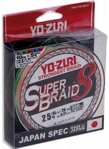 Super Braid 8x Line MULTİCOLOR-0.19MM - 300MT - 12KG