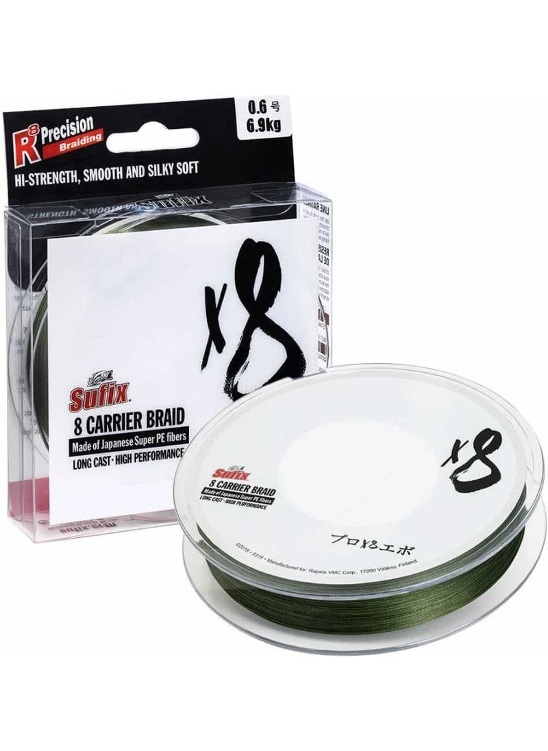 X8 Line GREEN-0.205MM - 150M - 17.5kg