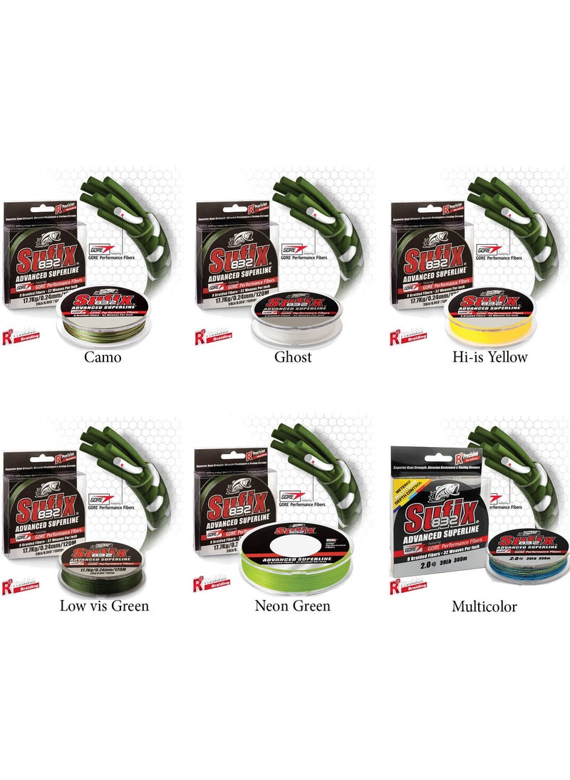 832 Advanced Ip Fishing Line MULTICOLOR-0.38MM - 120MT - 36KG