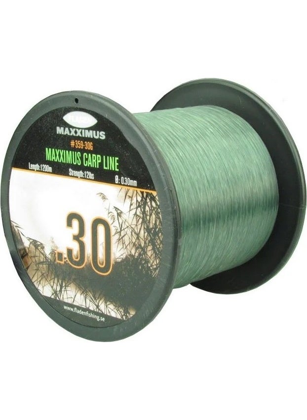 Maxximus Carp 1200M Green Carp Fishing Line 0.45 mm