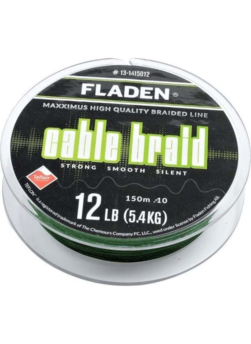 Maxximus Cable Braid 150M Green Rope Fishing Line - 008 mm